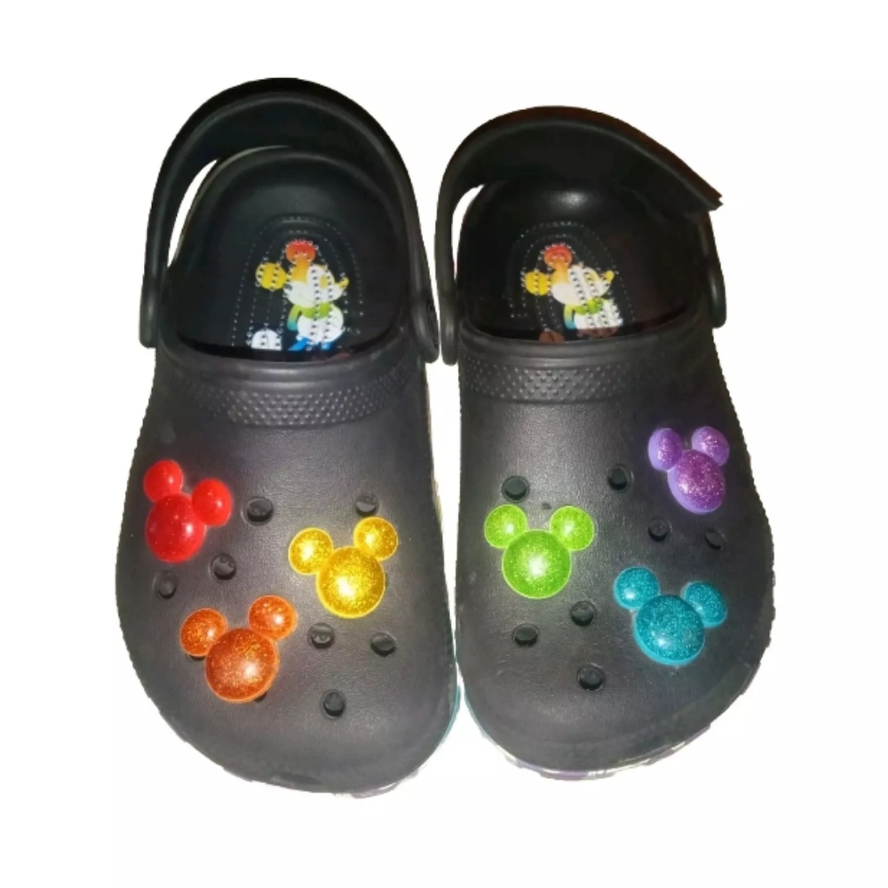 Crocs x Disney Rainbow Pride Celebration Classic Clog, youth junior kids sz 1